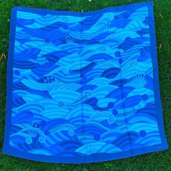 Authentic Rolex Silk Scarf | Made in France - Picture 1 of 5
